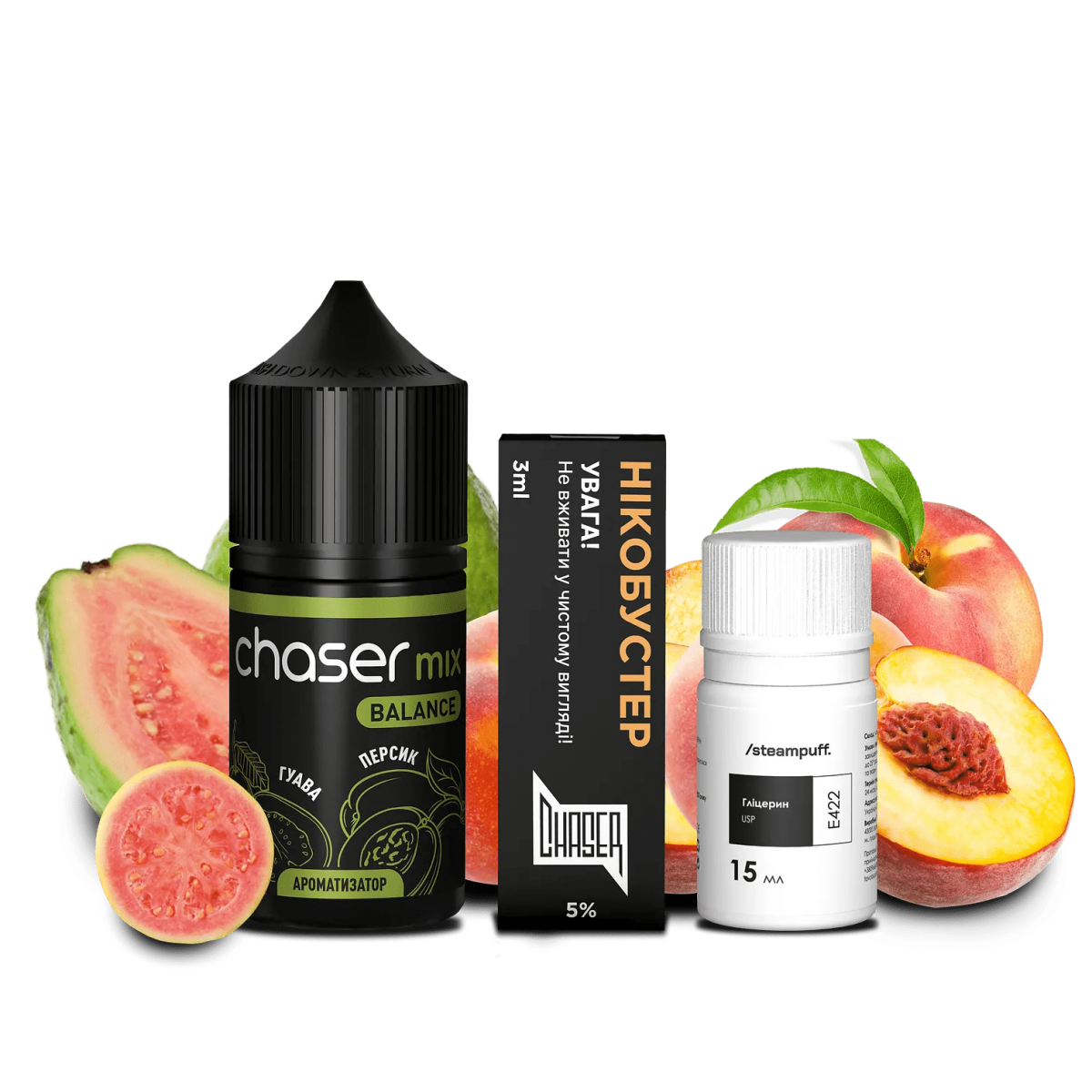 Набор Chaser For Mix Balance Salt 30мл (Гуава Персик)