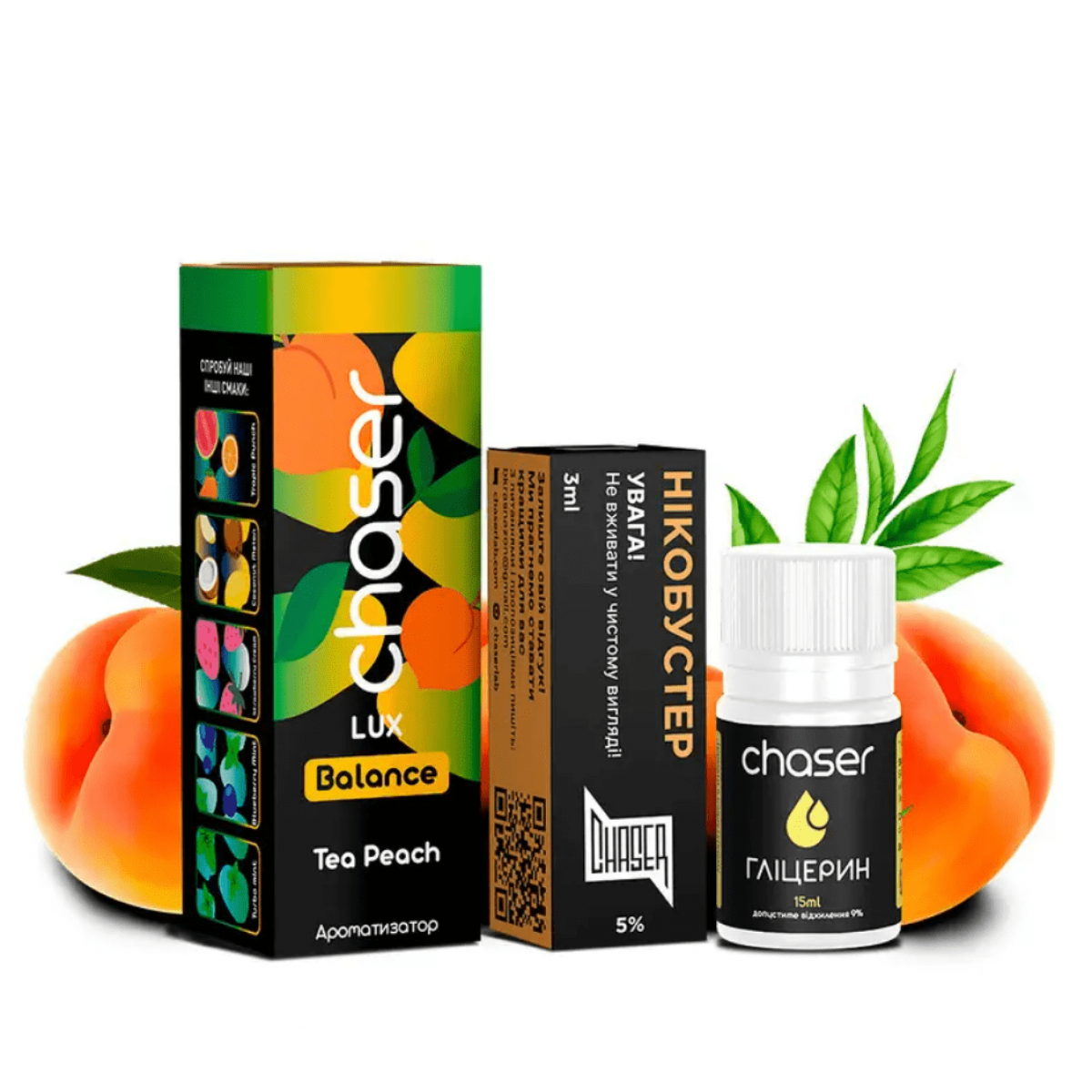 Набор Chaser Lux Balance Salt 30мл (Peach Tea)