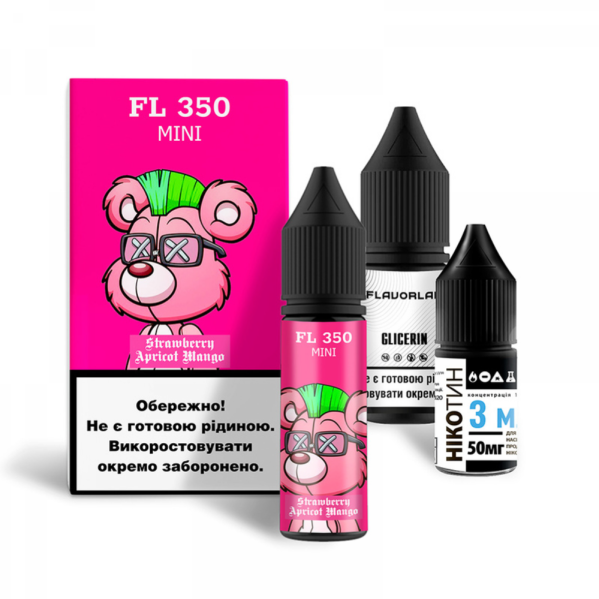 Набор FL 350 Mini Salt 15мл (Strawberry Apricot Mango)