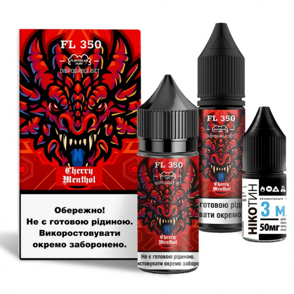 Набір FL 350 Salt 30мл (Cherry Menthol)
