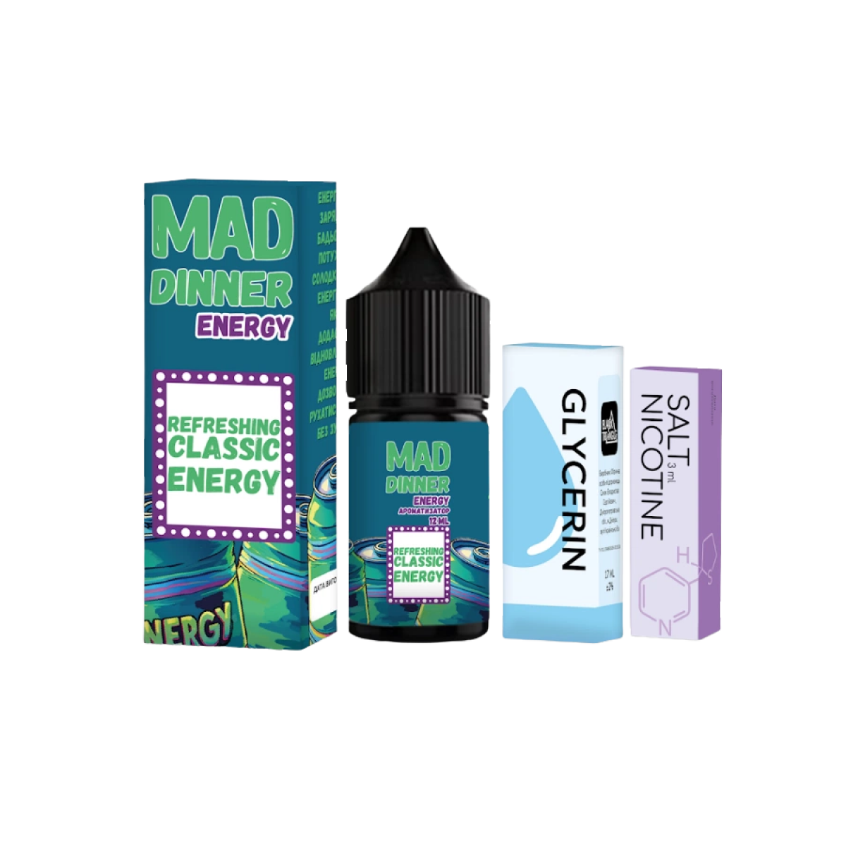 Набор Mad Dinner Salt 30мл (Energy Drink)