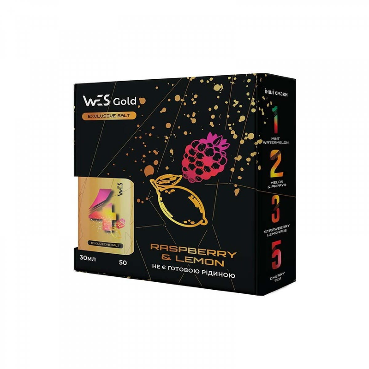 Набор WES Salt 30мл (Raspberry & Lemon)